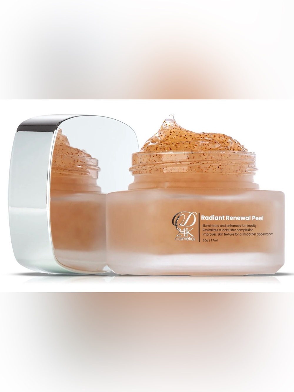 D24K Radiant Renewal Peel 24K Gold Collagen Exfoliating Facial Treatment (NIB)